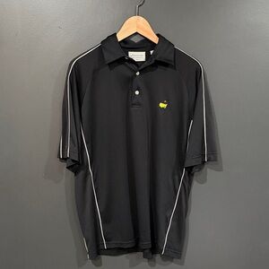 Masters Black Polo with White Accents